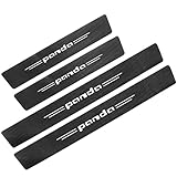 YUPACK 4 Pezzi Auto Battitacco in Fibra di Carbonio per Fi-at 500 Punto, Protezione Davanzale della Portiera Contro Graffi per Auto, Auto Accessori Decorativi, Panda