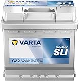 Varta lead acid C22 Blue Dynamic 552400047 - Batteria avviamento per Autovettura , 12 V, 52 Ah, 470 A