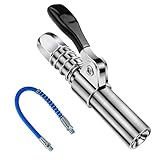 Ceisazira Ingrassatore Manuale, Pistola Grasso Autobloccante, Testina Ingrassatore Professionale, G Grasso Pistola Accoppiatore, Ingrassatori Testine con Tubo da 30cm, per Tutti Pressa per Grasso