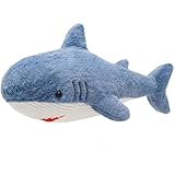 Kiuiom 25CM Giocattolo di peluche morbido squalo,Squalo coccolone peluche animali,Squalo di peluche per bambini,Squali animali imbalsamati,Squalo regalo per festa di compleanno