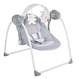 Chicco Sdraietta Regolabile E Dondolo Automatico, Grigio, 69.5 x 60 x 58.5 cm