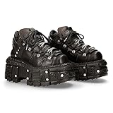 New Rock M-tank106-c2 Unisex Scarpe Piattaforma Black - 35