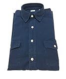 ASPESI Camicia Uomo Indaco MOD GASOLINA I6 A CE74 E742 100% Cotone (L-16-41)