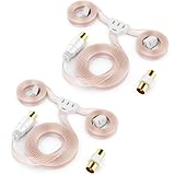 deleyCON 2 Pezzi FM AM UKW Radio Antenna Dipolo da Interno 75 Ohm Connettore Coassiale HiFi Ricevitore Sistema Stereo FM Tuner Antenna Radio