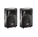 FBT J MAXX 110A - Coppia Cassa Monitor Diffusore Attivo a 2 vie da 1400/400W peak LF/HF, Nero