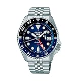 Seiko 5 reinterpretazione automatica di skx ""batman blueberry"" in stile sportivo SSK003K1