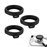 Set da 3 Copriapetti in Silicone per Stetoscopio Digitale EKO CORE 500, Kit di Protezione per Stetoscopio Digitale contro Graffi e Urti, Compatibile con Accessori per Stetoscopio EKO (Nero)