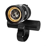 Honseadek Bicicletta con luce a LED per 20000lm batteria anteriore ricaricabile a lunga durata faro aeronautico in lega di alluminio impermeabile ciclismo per lampada (nero)