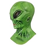 Keyubria Alien Head maschere, Full Head Latex Alienmasks, Halloween Horror Cosplay Costume adulto copertura del viso per spettacoli teatrali