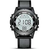 BAISHIOI Orologio Uomo Digitale al Quarzo Sportivo Militare Impermeabile con Retroilluminazione a LED/Cronometro/Sveglia e Timer (Black)