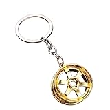 PORTACHIAVE PER AUTO CERCHIO TUNING GRIGIO CHIARO AUDI A1 A3 A5 Q5 TT BMW 320 330 SERIE 1 VW GOLF 4 5 6 7 RS FIAT GRANDE PUNTO GT GTI PANDA ORO