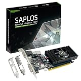 SAPLOS GTX 750 Ti Scheda Video 4 GB 128 bit, HDMI, VGA, DVI, Scheda grafica basso profilo PC, computer GPU, Low Power, PCI Express x16, DirectX 12
