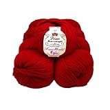 Set 10 Gomitoli Lana Prince Merino, 50g Ciascuno, 100% Merino Morbido Irrestringibile, Ferri 4,5-5 Uncinetto 5,5-6 (15)