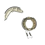 Kit Set Ganasce Ganascia Freno Freni Anteriore e Posteriore per Cerchi Ruote in Lega a 4 Razze per Tutti i Modelli di Ciclomotore Compatibile con Piaggio Ciao Si Bravo Ecc