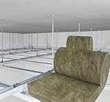 FUTURAZeta - Isolamento Soffitto controsoffitto Isolamento Acustico e Termico in Lana Minerale spessore 95 mm Rotolo da 2,40 metri quadrati (2,40 mq)
