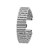 GMJGCIRVC Cinghia di orologio in acciaio inossidabile per cronografo meccanico Breitling in particolare B01 Bullet Watchband