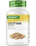 Lecitina 1200 mg - 300 Capsule Morbide - Premium: con fosfatidi - Lecitina di soia non OGM - Dose elevata - Qualità Premium