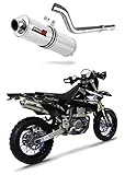 DOMINATOR Terminale di Scarico Marmitta Silenziatore ST compatibile con DRZ 400 SM S