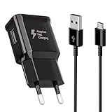 Caricatore con Cavo di Ricarica Per Samsung Galaxy S7, S7 Edge, Galaxy S6, S6 Edge, S5, S4, S3, A03, Tab 4, Tab A (2016), Tab E, Tab S, Tab S2 Caricabatterie Veloce, Alternative Caricatore Originale