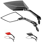 Area1 F1 Sport specchietto retrovisore per moto in carbonio set (destro + sinistro) 2xM10 filettatura destra. Compatibile con Mondial KOCA