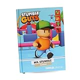 CO-MA Agenda Compatibile con Diario Scuola Stumble Guys Blu 2024/2025 Datato 10 Mesi 18x13 cm + Omaggio Penne Cancellabile Matite e Gomma