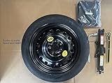 D'angelo Kit Ruotino di Scorta 15" compatibile con Fiat Panda, Panda Cross, Stilo, 500, 500e, Bravo, Idea,Fiorino, Lancia Ypsilon, Musa con Cric Chiave e Sacca