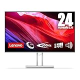 Lenovo L24i-4A Monitor 23.8" FHD (1920x1080), IPS, 1ms, 100Hz, Altoparlanti integrati, Low Blue Light, Bordi Ultrasottili, Regolabile, HDMI e VGA
