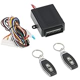 Sunydog 12V Kit Chiusura Centralizzata Auto Universale,Sistema di apertura senza chiave per serratura auto universale con kit centralina di controllo remoto