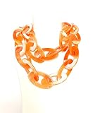 Sodini Collana Media Di Ovali In Resina Arancione Art. 820208L