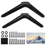 ZMDMAH Supporto universale per TV con set di viti, piedini per TV Samsung, supporto TV, supporto TV, TV cabinet, cabinet, TV nero, per TV LCD da 32/40/49/50/55"