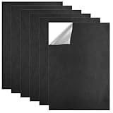 6 toppe autoadesive in pelle, colore nero, 21 x 30 cm, in ecopelle, autoadesive, per divani, sedili auto, riparazione di mobili, ristrutturazione in pelle