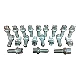 Bulloni Ruota Fissaggio Cerchi In Lega e In Ferro 20pz Acciaio Inox HEX 17 M14x1,5 R13 Compatibili con VOLKSWAGEN golf, golf sw, scirocco, polo, fox, new beetle T-ROC T-CROSS Audi Seat Skoda