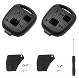 ShnminEU 2 pezzi Guscio chiave per Toyota Aygo Corolla Yaris RAV4 Prado Avensis Land Cruiser Previa Echo Tarago Alphard chiave auto guscio chiave di ricambio per auto