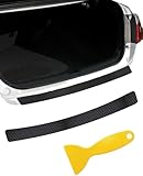 Protezione Paraurti Posteriore Auto per Peugeot 106 205 206 206 S 206 SW 206Cc 207 207Cc 207 SW 208, Strisce in Fibra di Carbonio AntiGraffio Protezione della Soglia del Bagagliaio