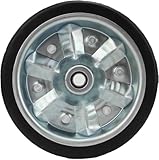 HEYOUTH Ruotino d'appoggio Rimorchio,Ruotino di Scorta,per Rimorchio, Ruota di Trailer,Cerchione in Acciaio zincato,228x50mm