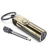 VVAY Accendino Fiammifero Benzina con Portachiavi, Venduto Senza Benzina