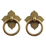 SHINEOFI 2pezzi Maniglie Per Antichi Pomelli Per Mobili Accessori Bronzetti Interni Per Armadi Cassettiere e Mobili Vintage