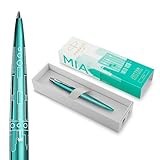 Penna a sfera Parker Jotter | Edizione speciale | Miami Turquoise con puntale cromato | Punta media | Inchiostro blu | Confezione regalo