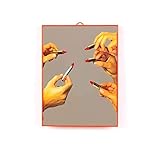 SELETTI Wears TOILETPAPER Plastic Mirrors Specchi, Medio/Lipsticks