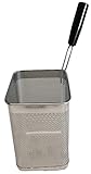 FBR0282 - CESTINO CUOCIPASTA PROFESSIONALE 1/6 SINISTRO 143X163X215H MM IN ACCIAIO INOSSIDABILE AISI 304 MADE IN ITALY CESTELLO CUOCI PASTA INOX GN 1/6