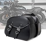 KHDWOB Borse Laterali Moto per Harley Davidson Sportster 883 1957-2019, Borsa Laterale Moto Vintage Impermeabile in Pelle Pu con Chiusura Rapida Borsa Porta Attrezzi da Viaggio,C