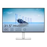 Dell 32 Plus Monitor - S3225QS, 4K UHD (3840x2160), 120Hz, VA, 4ms, AMD FreeSync Premium, 95% DCI-P3, HDR10, Regolabile in Altezza, Altoparlanti integrati, DisplayPort, 2 HDMI, 3 Anni di Garanzia