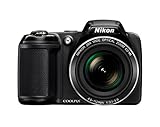 Nikon Coolpix L340 Fotocamera Digitale Compatta, 20 Megapixel, Zoom 28X, LCD 3in, HD, Nero [Versione EU] (Ricondizionato) )