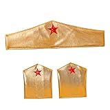 W WIDMANN MILANO Party Fashion 03374 - Set Super Hero Girl, fascia e scaldamuscoli, accessori, superdonne, carnevale, feste a tema