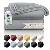 Blumtal Coperta in Pile 150x200cm - Super Morbida Plaid Divano - Certificata OKEO-Tex - Winter Blanket - Grigio