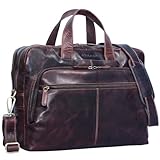 STILORD "Lias Borsa a Tracolla in Vera Pelle per Uomo - Eleganza per il Prossimo Incontro | Borsa per Laptop da 15,6 Pollici e Cartella Colore:kara - marrone