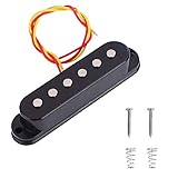 Pickup per Chitarra, Pickup Single Coil Trasduttore Audio per Chitarra Elettrica ST(Nero)