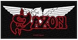 Saxon Logo & Eagle Unisex Toppa nero/rosso/bianco 100% poliestere