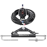 VEVOR Kit timoneria idraulica fuoribordo Sistema di timoneria idraulico marino da 150 HP, Pompa della barra, Cilindro di bloccaggio bidirezionale Tubo da 24 piedi, per barche a stazione singola