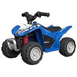 TURBO CHALLENGE - Quad Honda VTA - Portatore Elettrico - 119713 - Scooter - Blu - Pronto per Guidare - Max 25 kg - Plastica - Batterie Ricaricabili - A partire dai 18 mesi